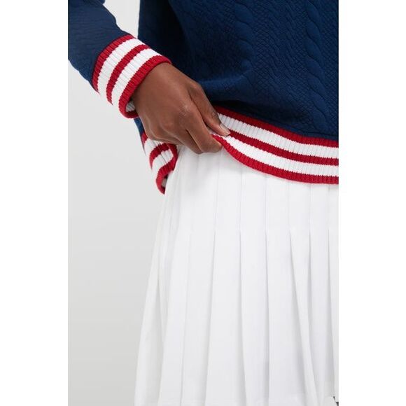 Tuckernuck  Turner Pullover Sweater Tennis Prep Size Small $148 V Neck - Picture 6 of 11